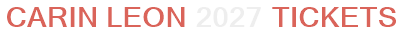 Carin Leon 2027 Tickets